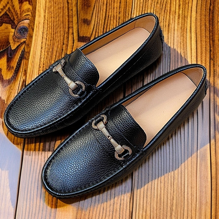 2025新款轻奢豆豆鞋头层真皮透气懒人鞋潮流休闲皮鞋男软底驾车鞋