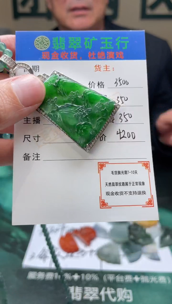 【闪购商品】翡翠颈饰银S925镶嵌-净货