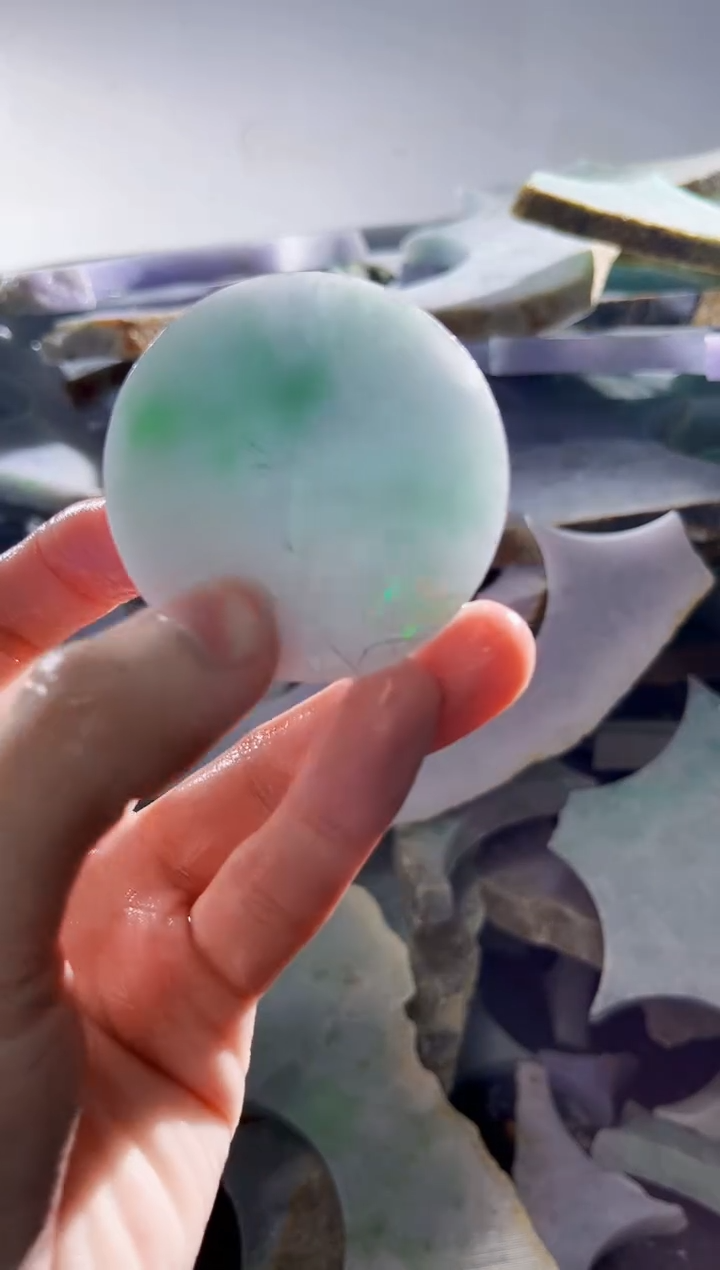 裸石翡翠缅甸翡翠A货文5646