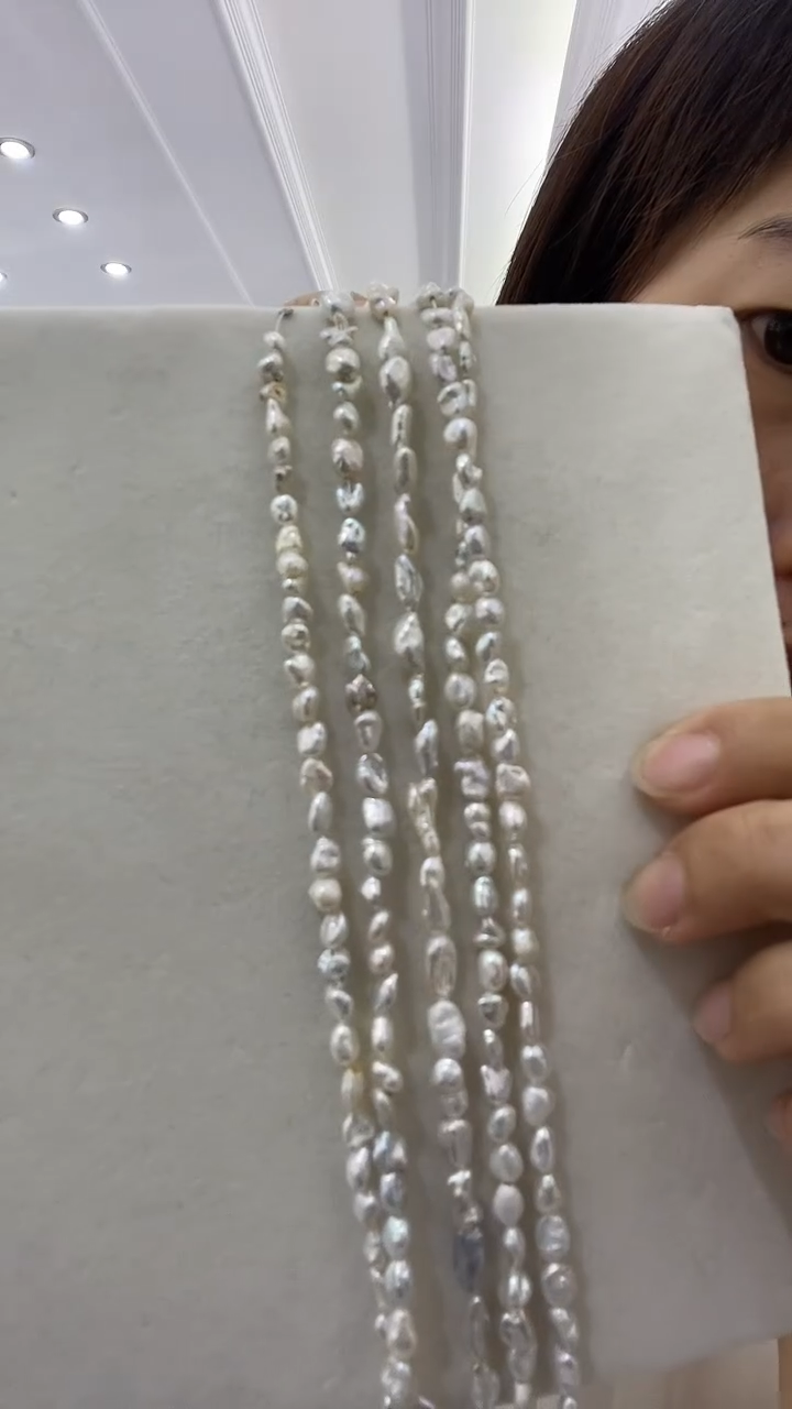 淡水珍珠未镶嵌颈饰keshi项链（多样性发一）@@M02