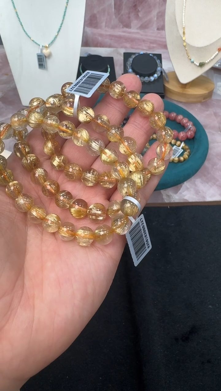 水晶手链未镶嵌GCK1002 约9mm多样性发一件