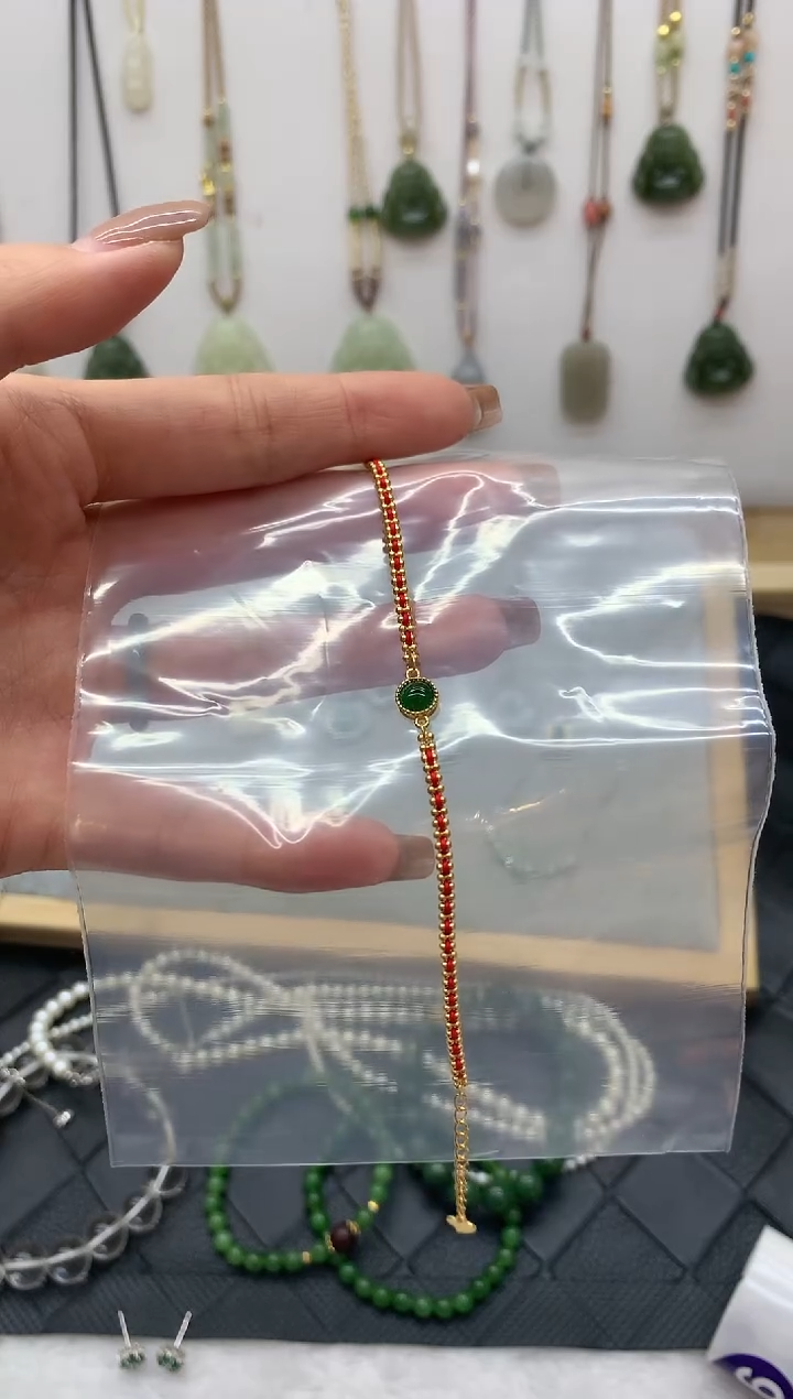 【闪购商品】翡翠手链银S925镶嵌手链4