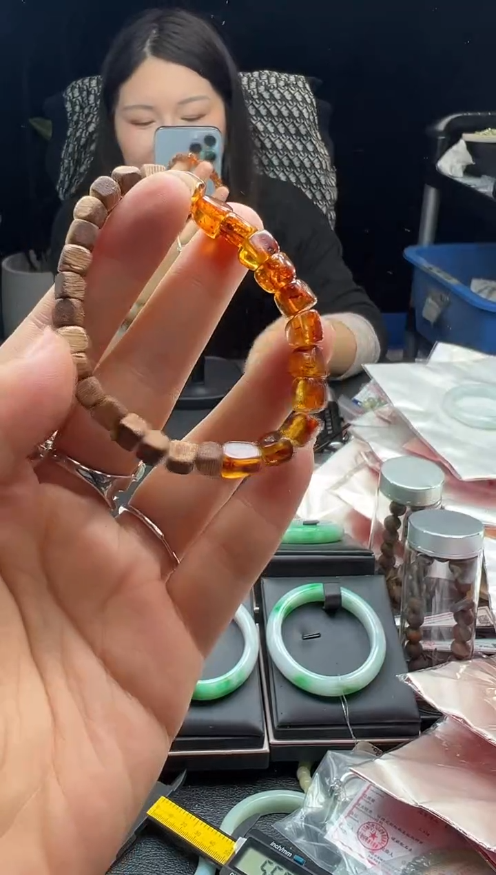 手链琥珀未镶嵌0349444233