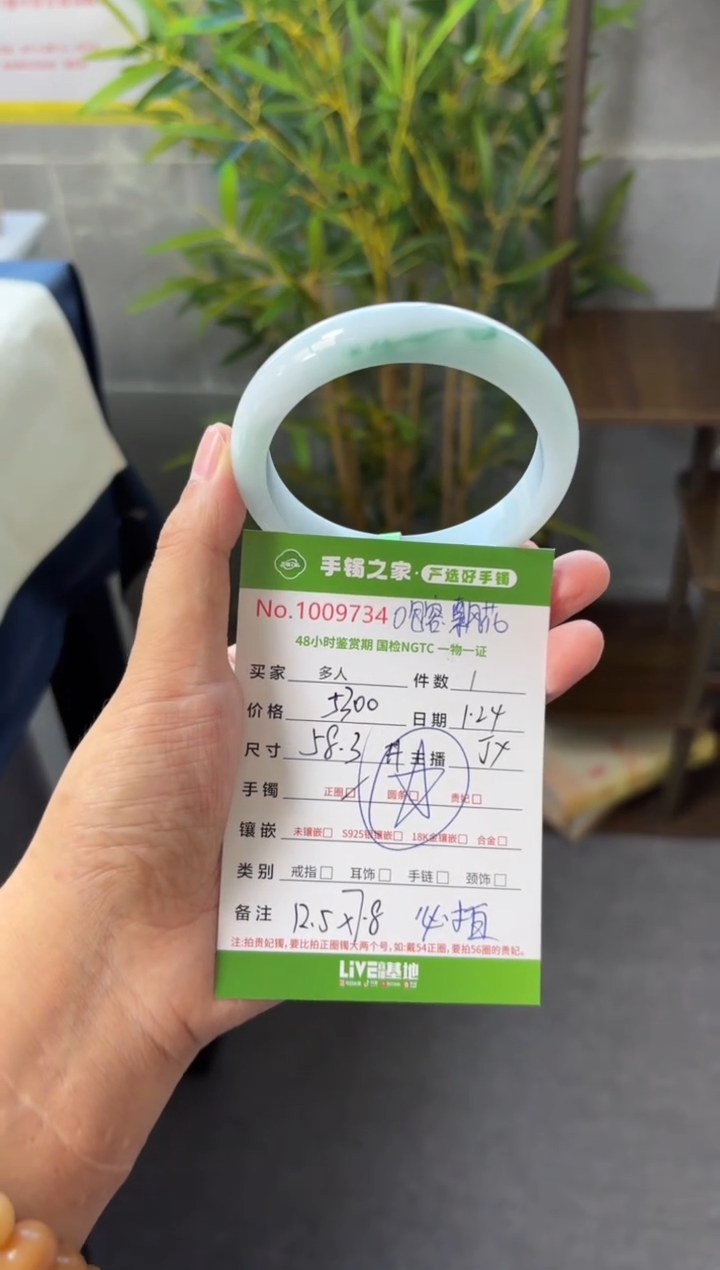 【闪购商品】翡翠手镯未镶嵌多人