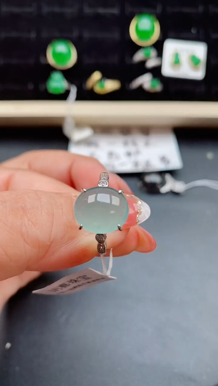 【闪购商品】翡翠戒指银S925镶嵌0580580