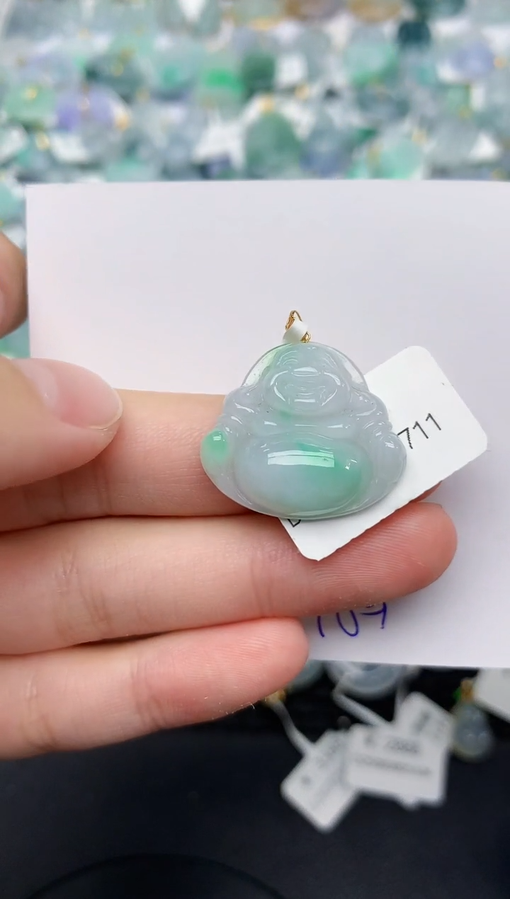 翡翠未镶嵌颈饰天然缅甸A货翡翠百元以上9元证书费自理