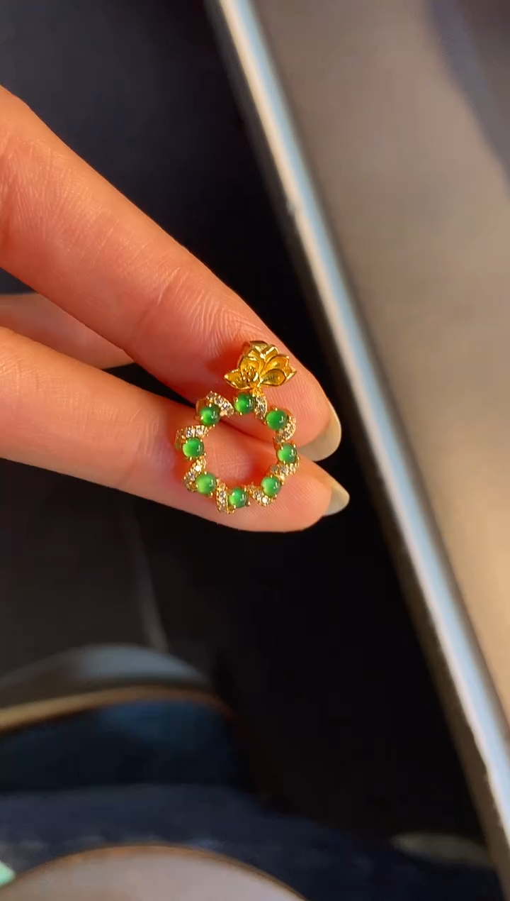 吊坠(不含链)银S925镶嵌翡翠1