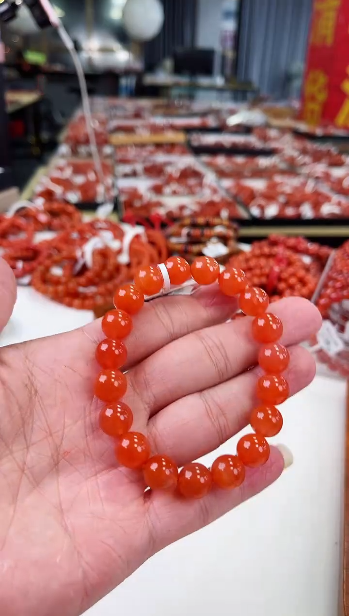 【闪购商品】南红玛瑙冰红手串10+未镶嵌一个/条