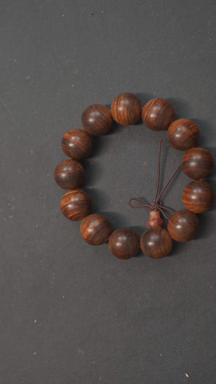 【闪购商品】黄花梨/降香黄檀手串/手链18mm海南黄花梨手串1