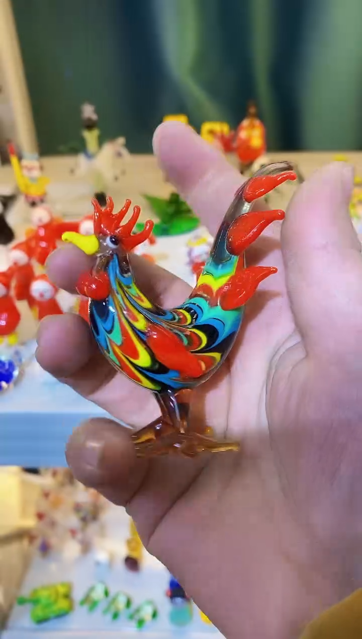 【闪购商品】琉璃手工艺品大公鸡