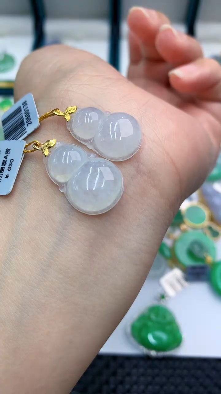 【闪购商品】翡翠颈饰18K金镶嵌多样性发其一
