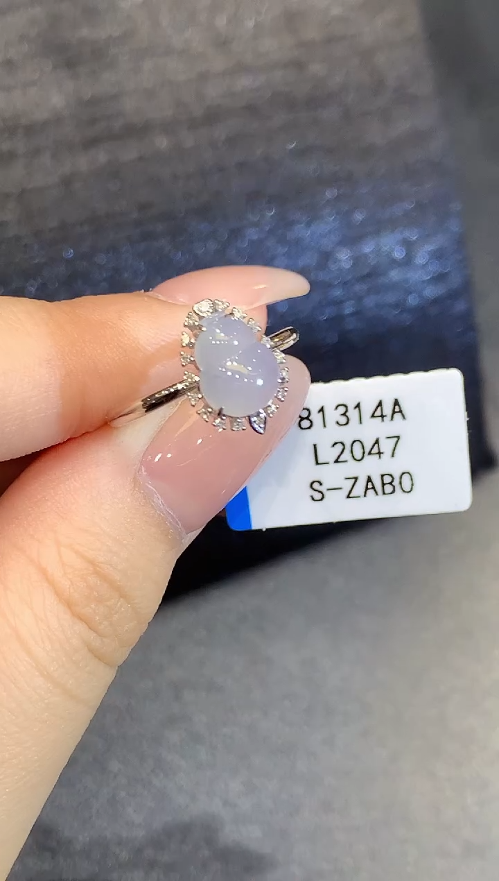 18K金镶嵌戒指翡翠L2047多样性发其一