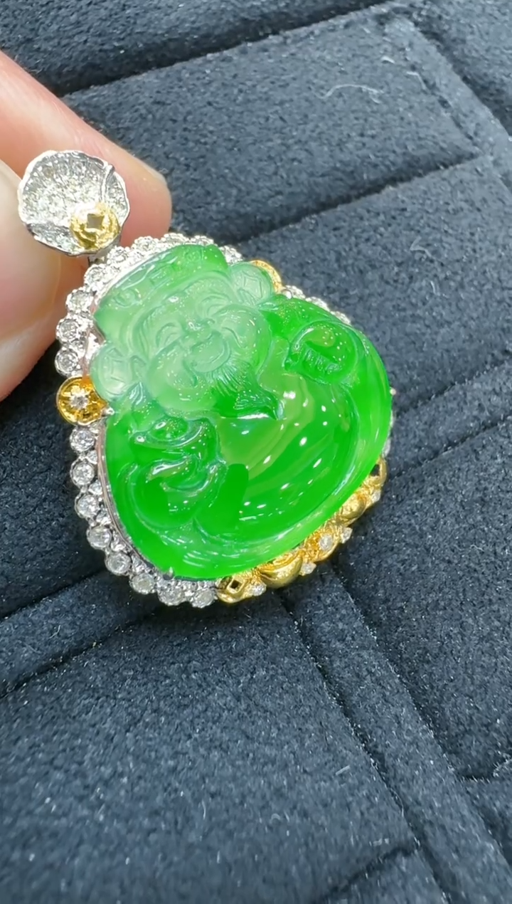 【闪购商品】翡翠吊坠(不含链)18K金镶嵌多样性团购发一件