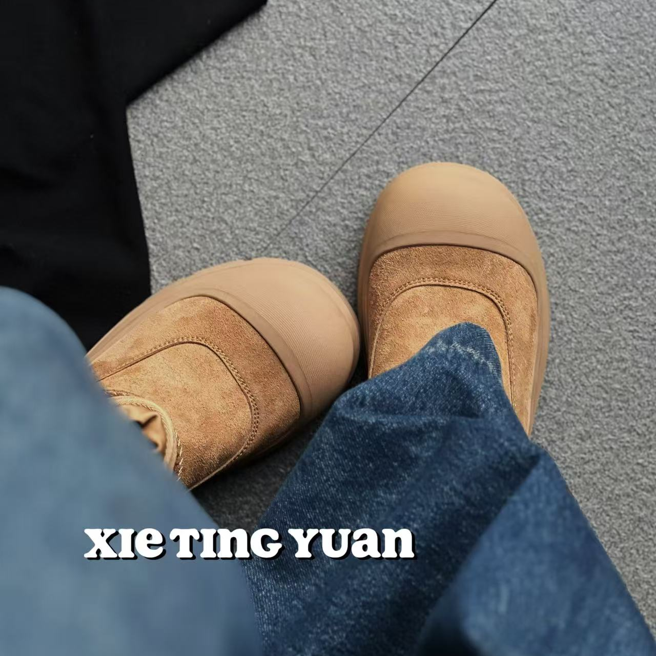 微瑕雪地靴女冬中筒保暖加绒面包鞋1013