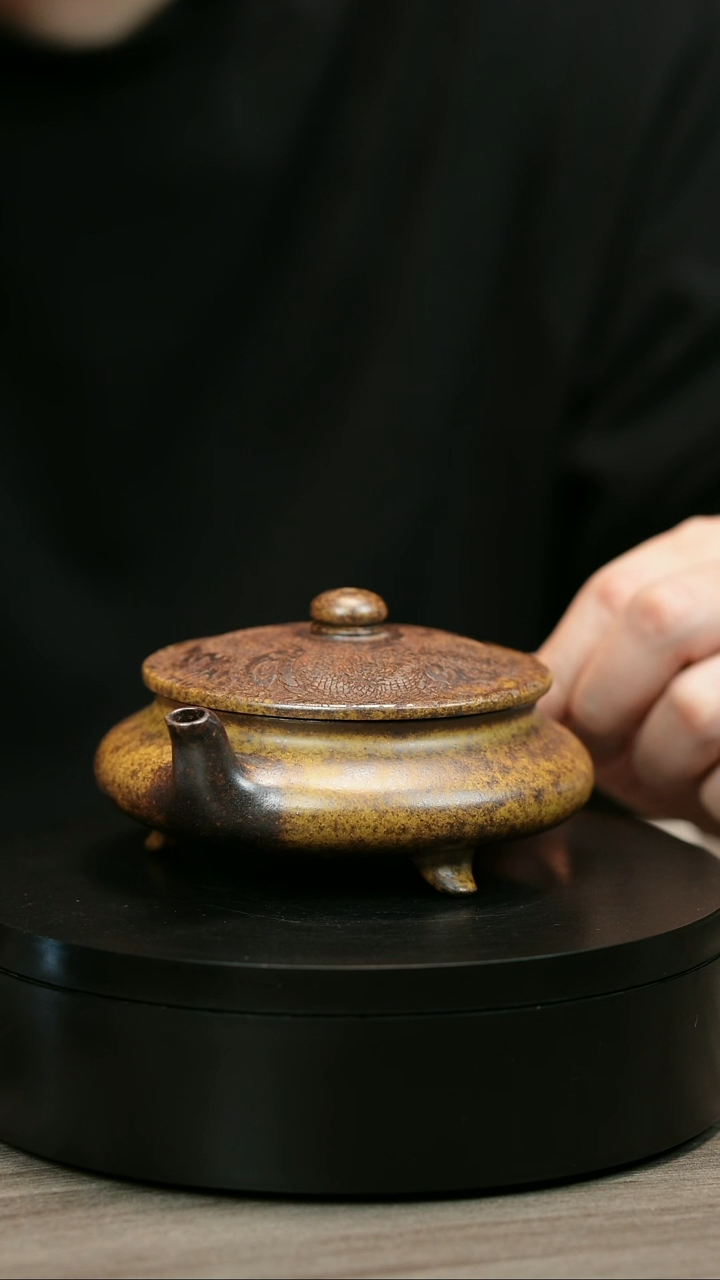 茶壶紫砂用****0H2134李小琴柴烧大明扁炉