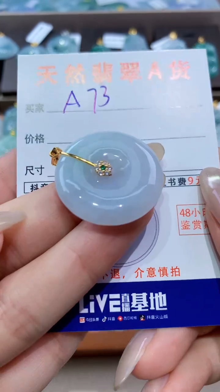 颈饰未镶嵌翡翠天然翡翠A货挂件
