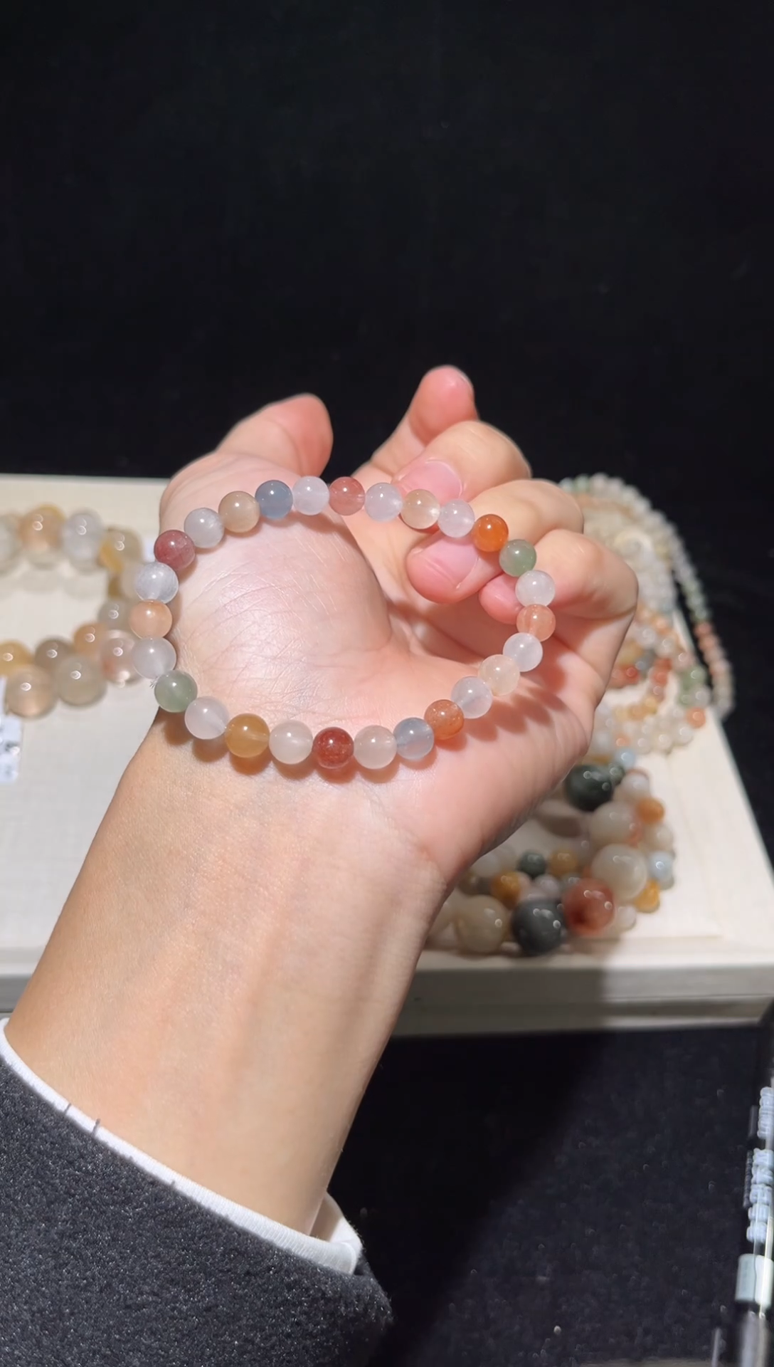 未镶嵌手串水晶23彩兔毛辉出厂价默认微瑕7