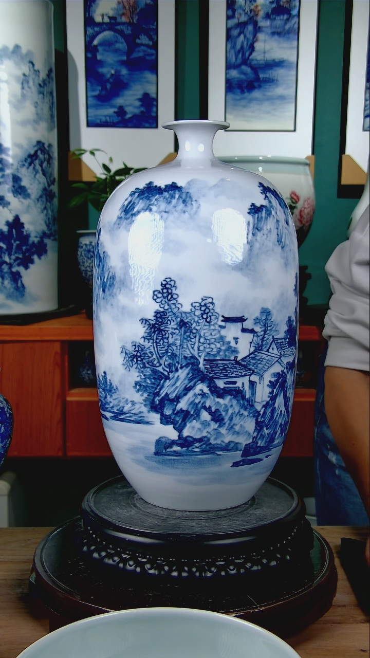 摆件夏*景德镇手绘陶瓷8888