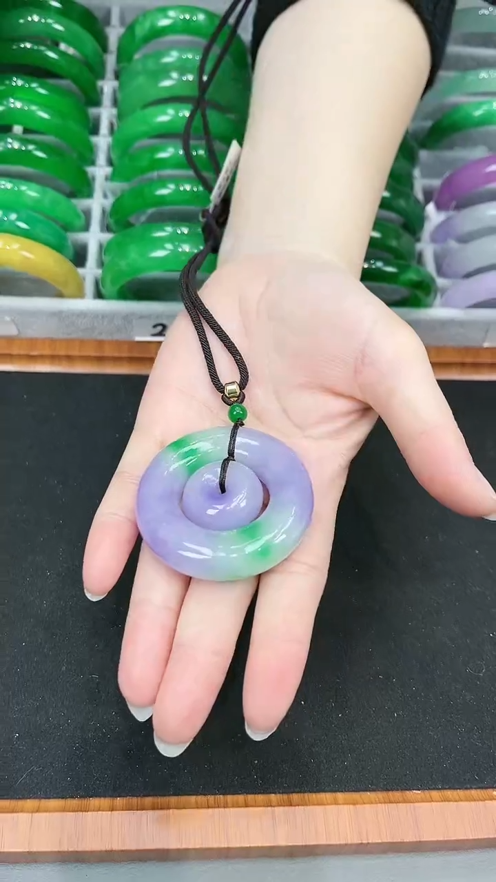 【闪购商品】砖雕s41 春带彩平安扣吊坠