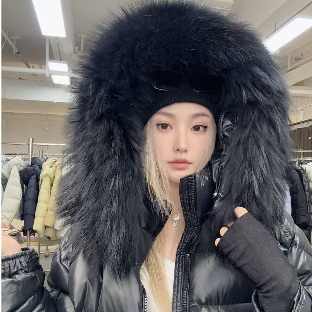 周羽羽专属【蒙家2W+】超大真毛领滑雪服冬季加厚防风保暖羽绒服