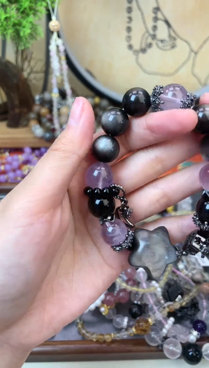 【闪购商品】黑曜岩手饰未镶嵌1054