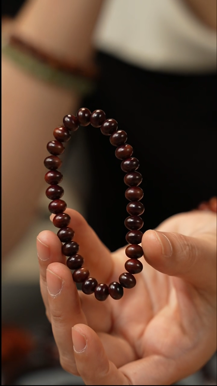 【闪购商品】降真香手串/手链红降6x8算盘珠单圈-398