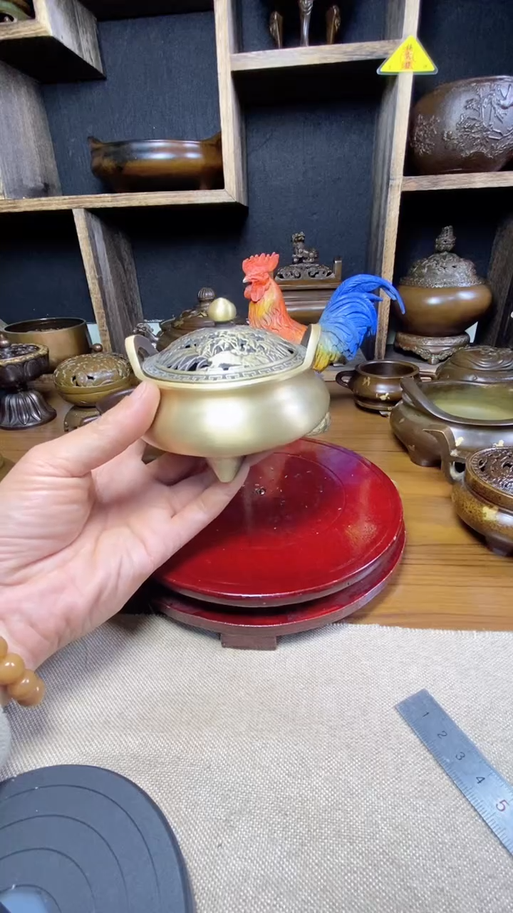 【闪购商品】苏工 普工精品铜 摆件熏香炉/摆件