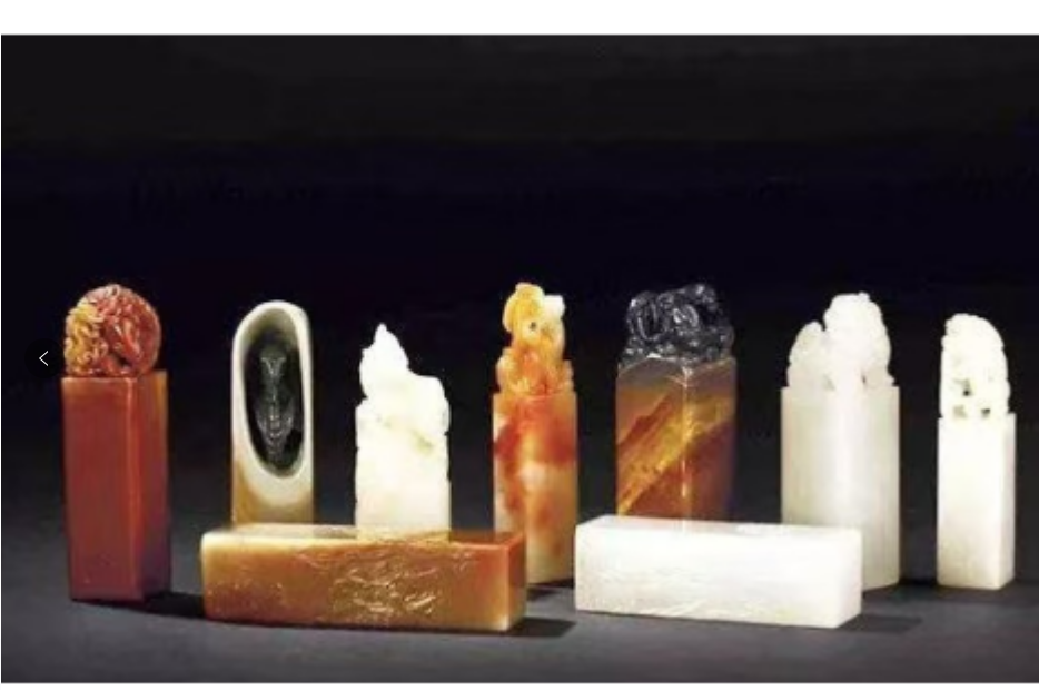 寿山石印章 （田黄，红田，等）