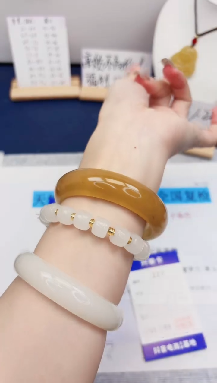 【闪购商品】石英质玉手镯合金227-财气镯-圈口57