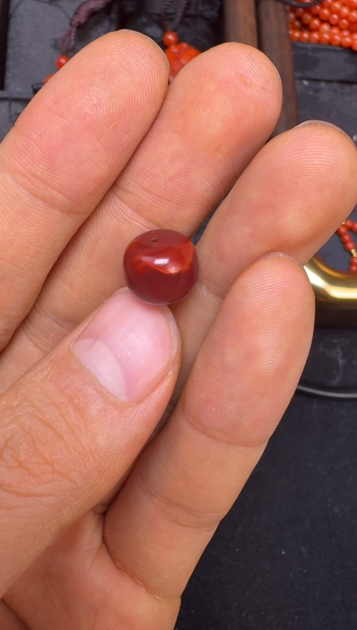 未镶嵌南红玛瑙珠宝半成品南红单珠 天然原矿多样性发其一