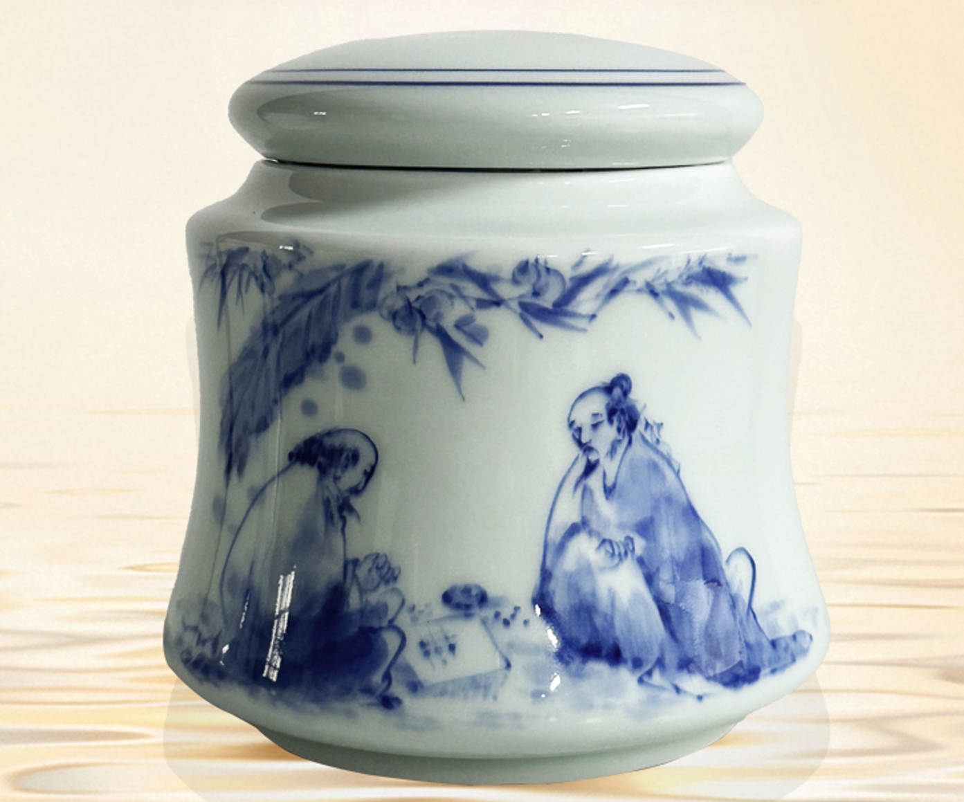 【陈陈甄选】50克私人定制手绘青花瓷罐2