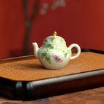 【景德镇雨溪山房】绣球戏蝶茶壶 yxys00004陶瓷