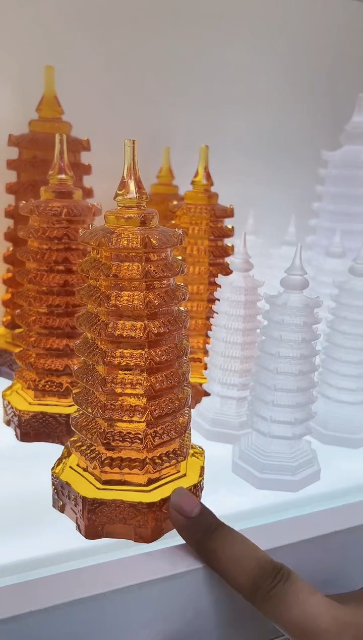 手工艺品琉璃古法琉璃18塔摆件