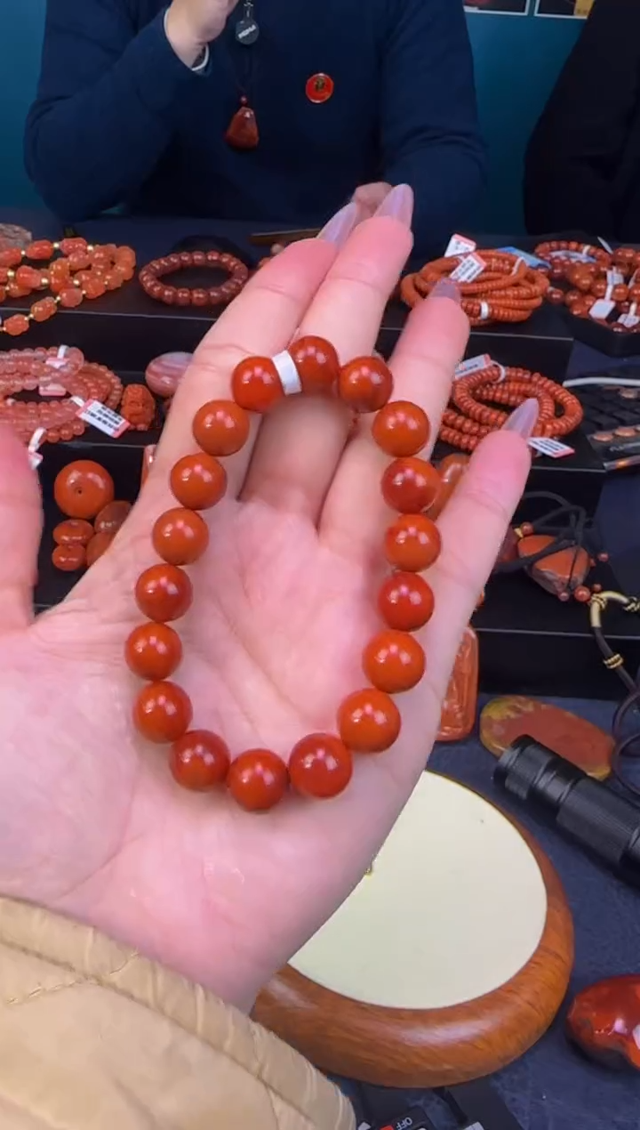 【闪购商品】南红玛瑙手链未镶嵌原矿无优化单圈11mm多样性发一