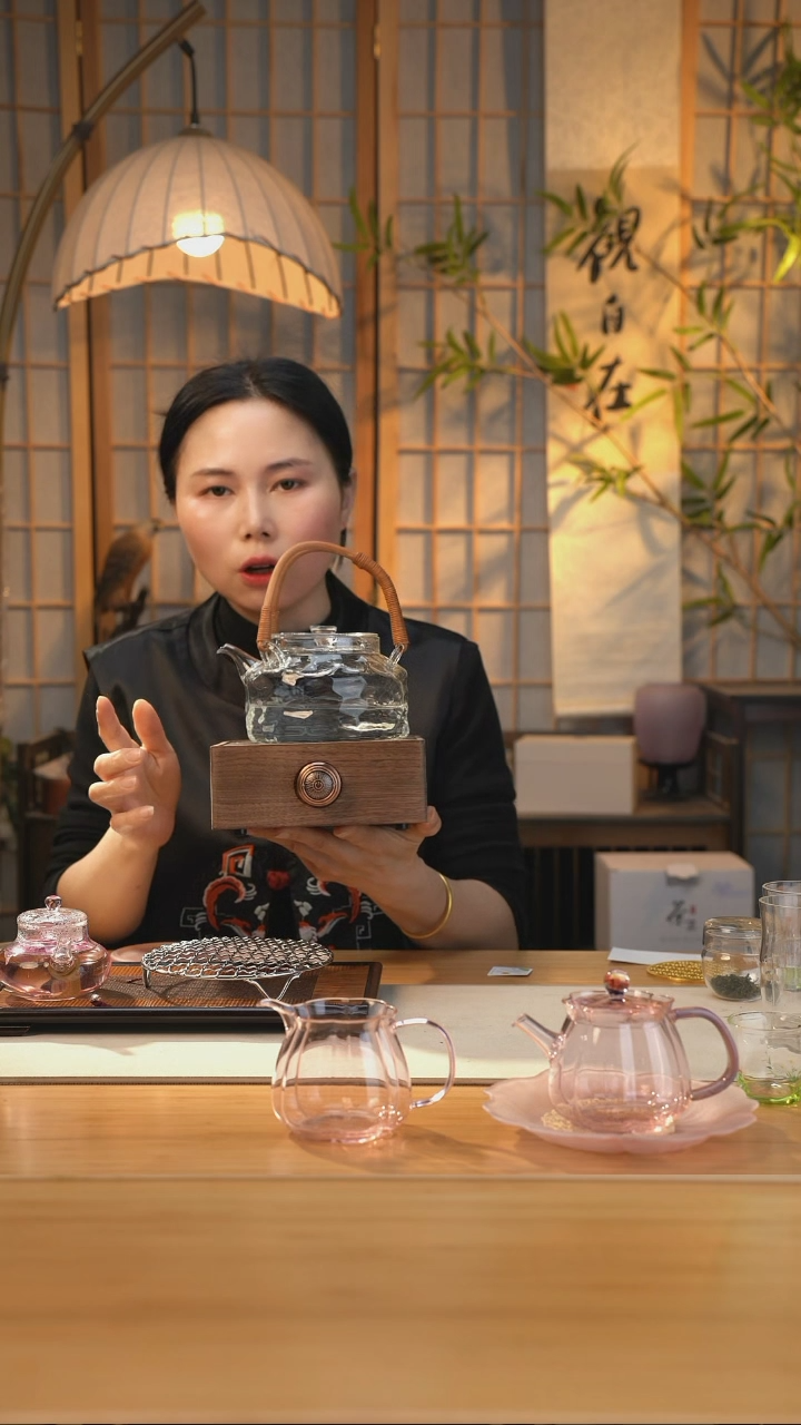 【闪购商品】水立方煮茶壶+胡桃木电陶炉