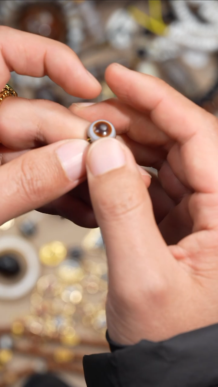 未镶嵌玛瑙/玉髓珠宝半成品12mm