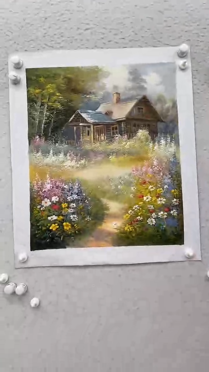 国画油画 麻布 约50-60厘米