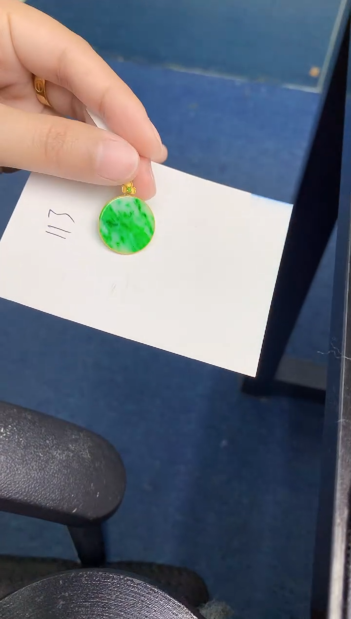 【闪购商品】翡翠颈饰18K金镶嵌000000000