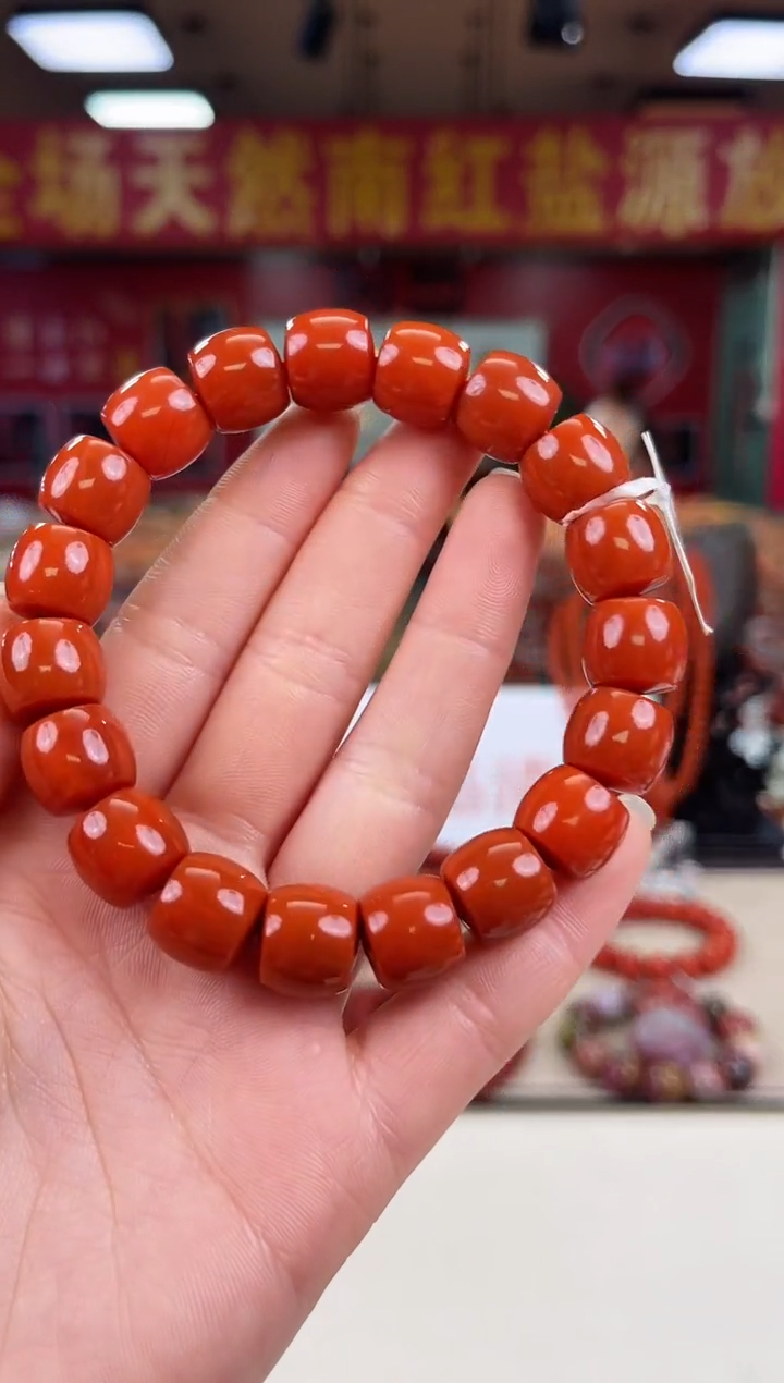 未镶嵌瓦西直切手串12+南红玛瑙（多样式发其一）