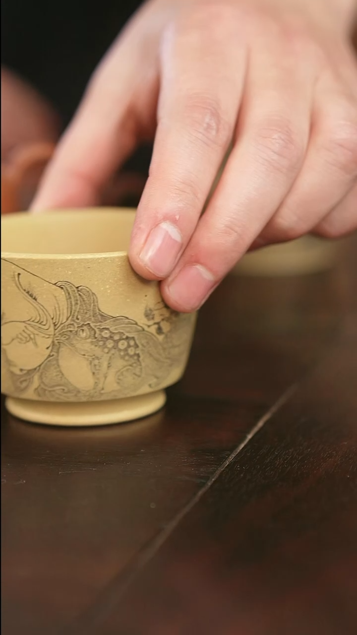 茶杯紫砂胖*海牧之-人物-主人杯