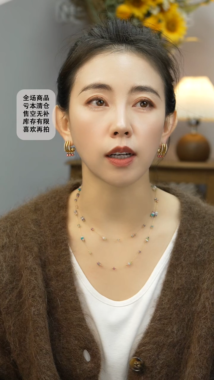 非金属无其他（人造材质）清**心耳环 清清我心