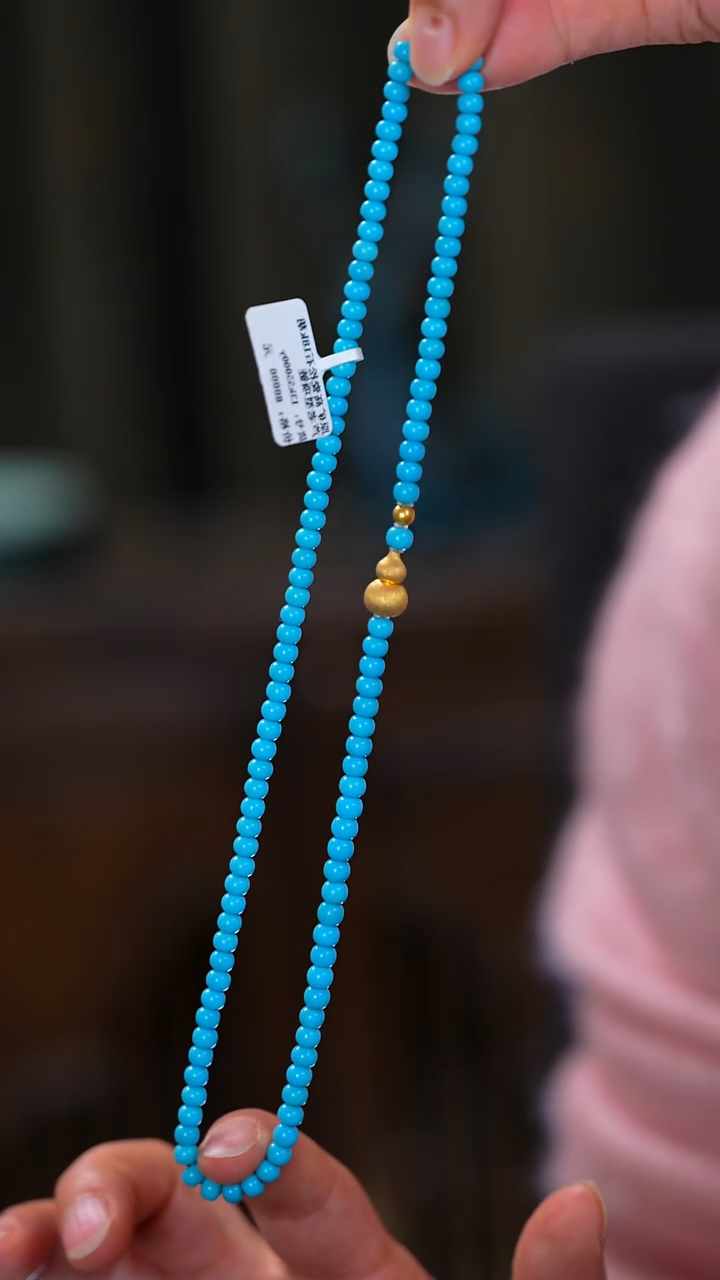 未镶嵌绿松石珠宝奇石葫芦04项链