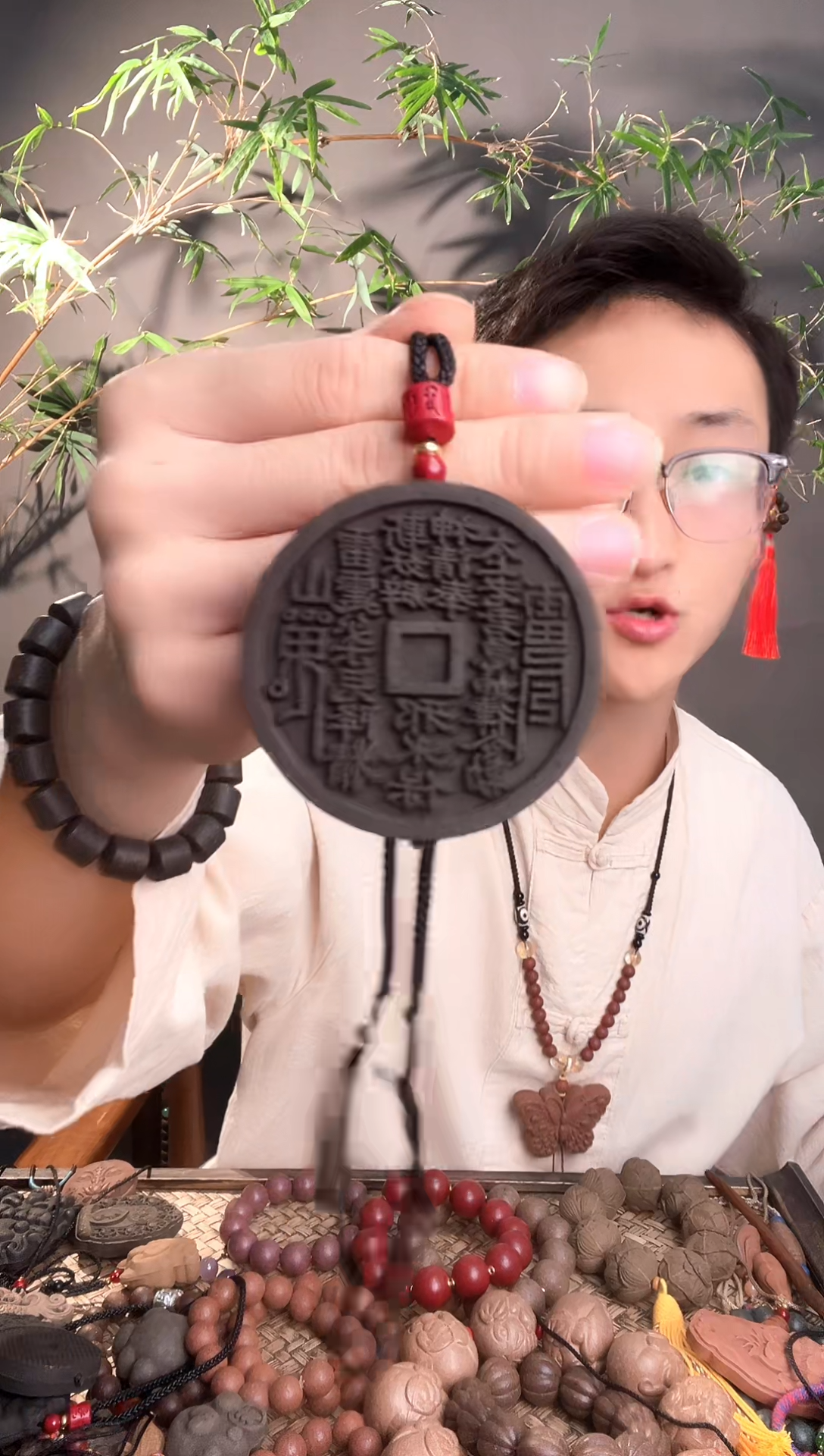 泥塑天云真灵山鬼花钱