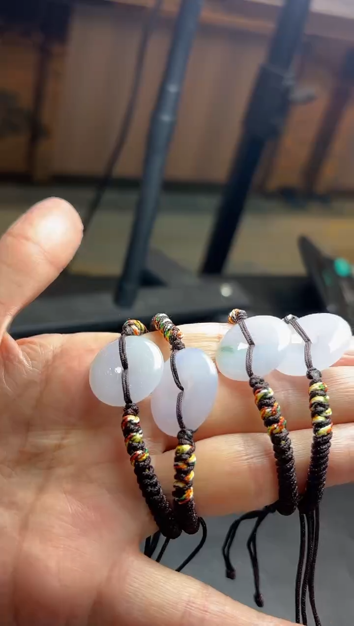 【闪购商品】翡翠手绳未镶嵌YM1088-2平安扣手绳多样性发一