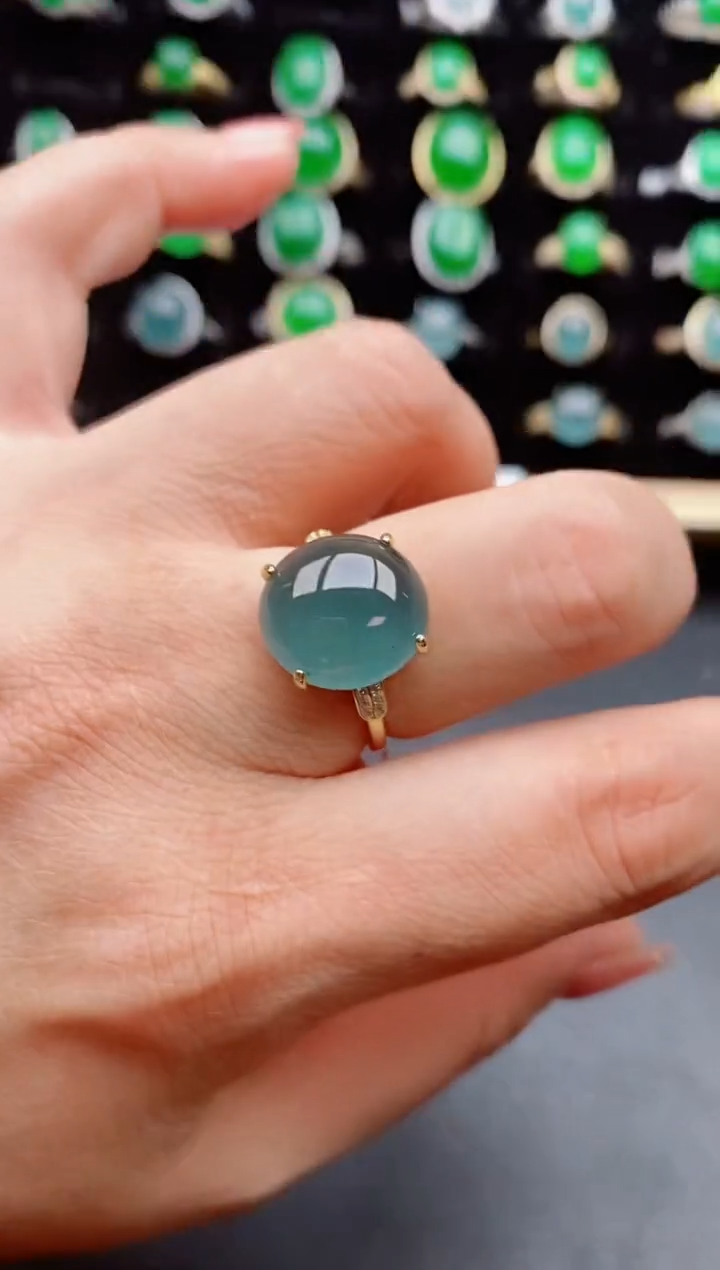 【闪购商品】翡翠戒指银S925镶嵌21212