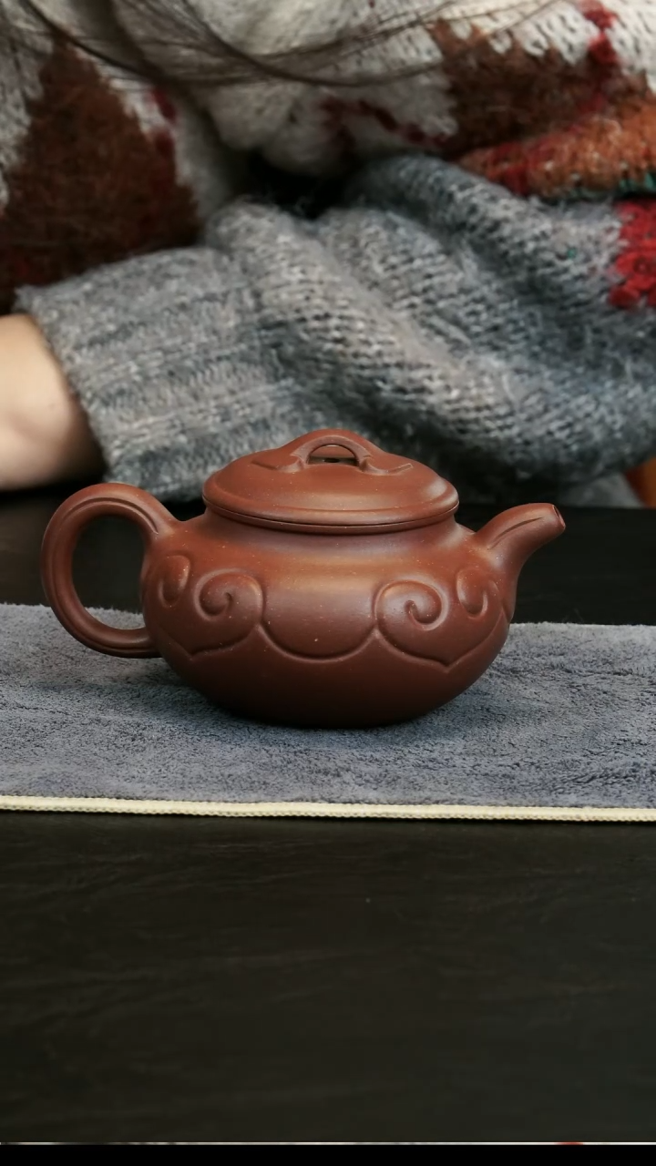 【闪购商品】紫砂茶壶底槽清仿古如意