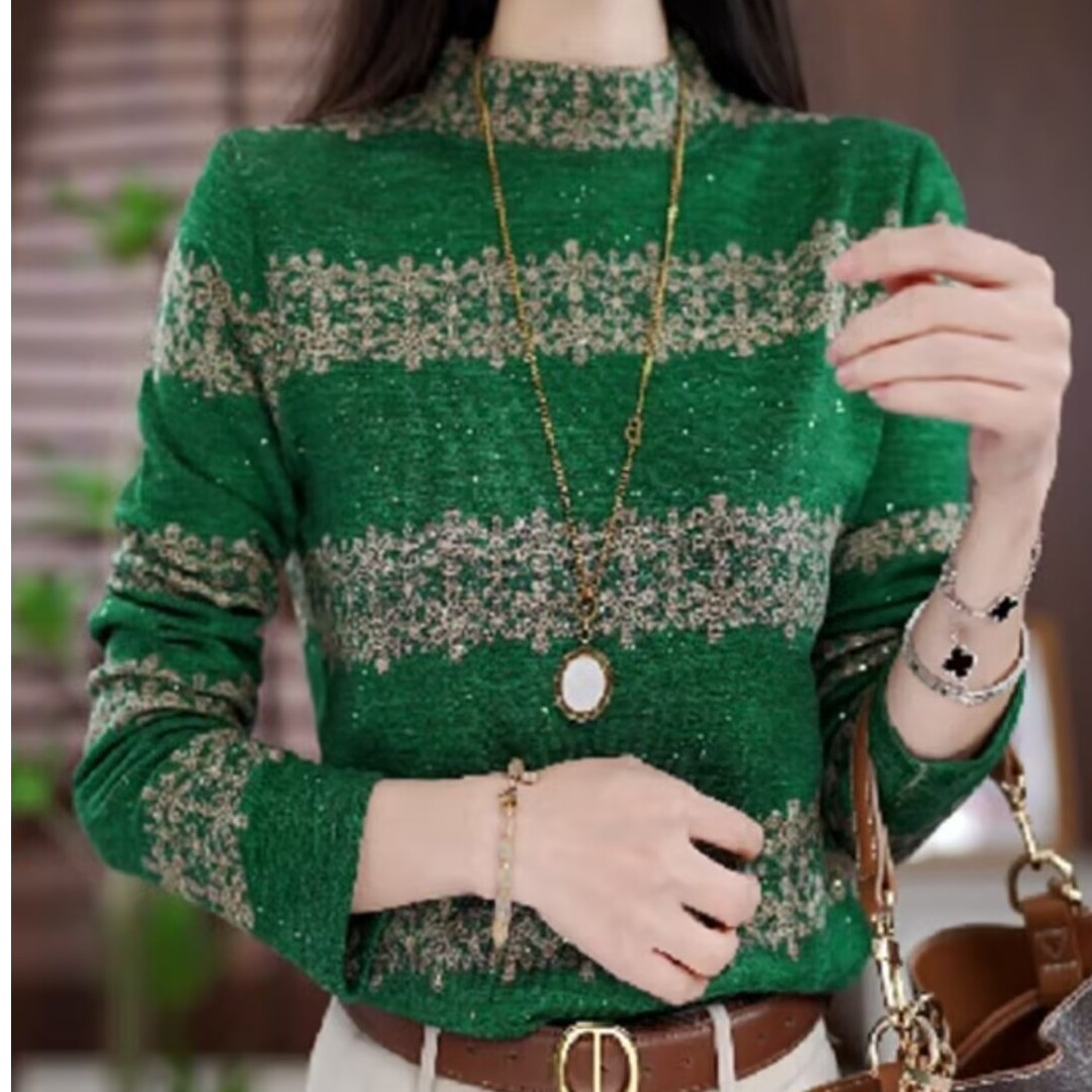 【洒银】秋冬外穿半高领德绒打底衫大码胖mm宽松显瘦保暖御寒上衣