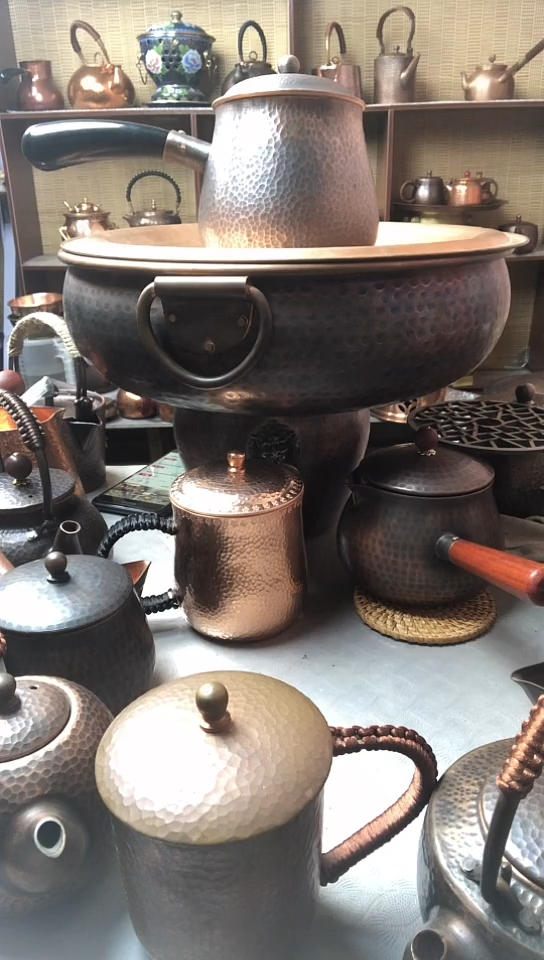 贵金属紫铜泡茶壶