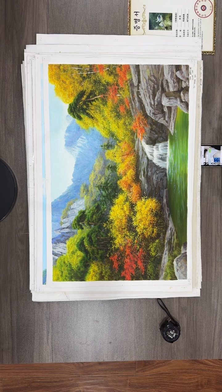 油画【80号】约50*70cm丨朝鲜原创纯手绘孤品油画丨顺丰包邮 