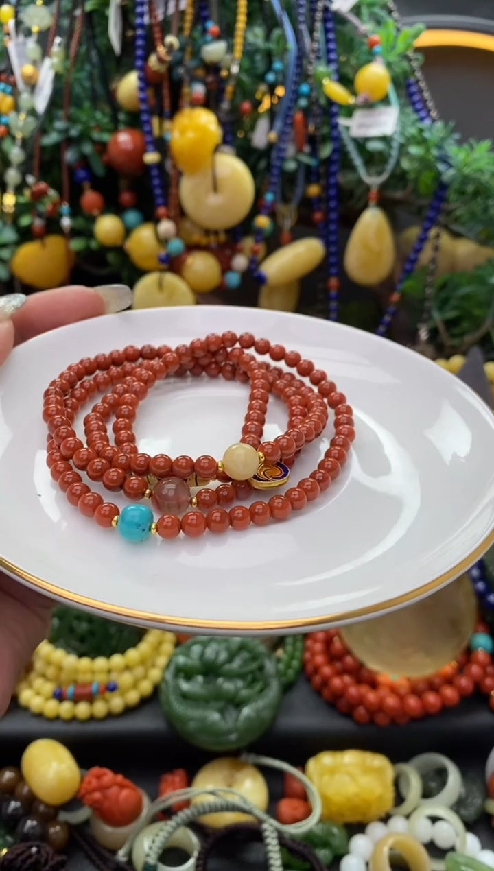 【闪购商品】南红玛瑙手链未镶嵌南红手串